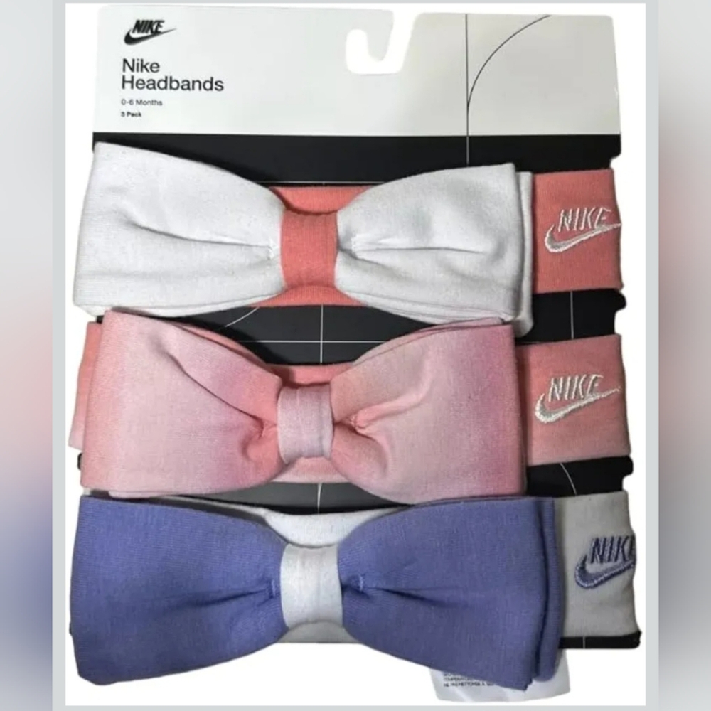 BRAND NEW Nike White and Pink Hair Accessories Set